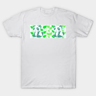 Green Leaf Panda T-Shirt